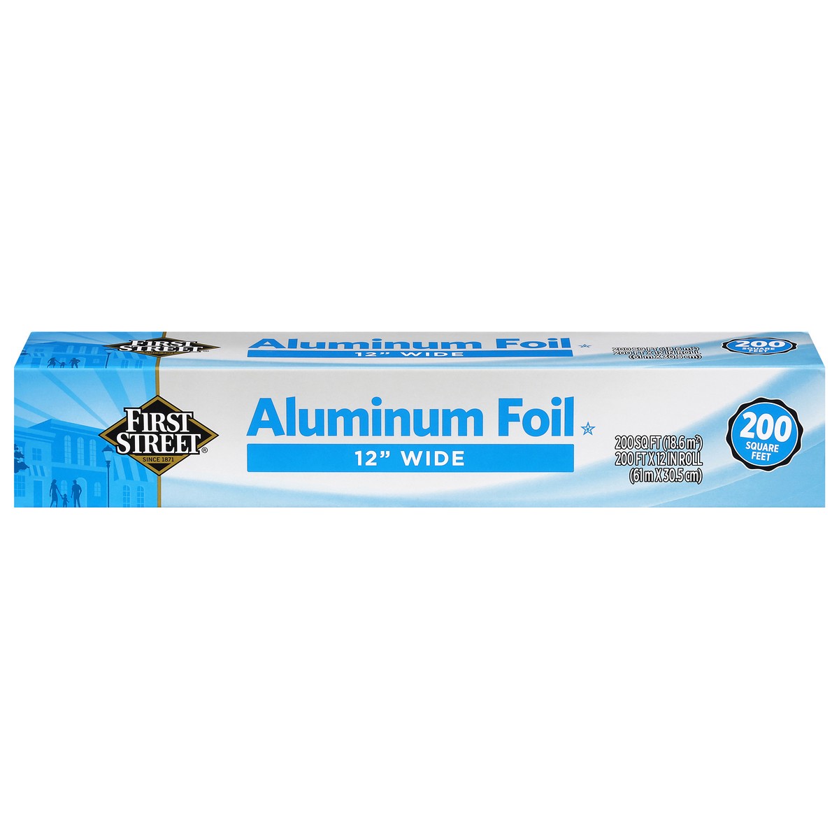 slide 1 of 6, First Street Aluminum Foil, 200 sq ft