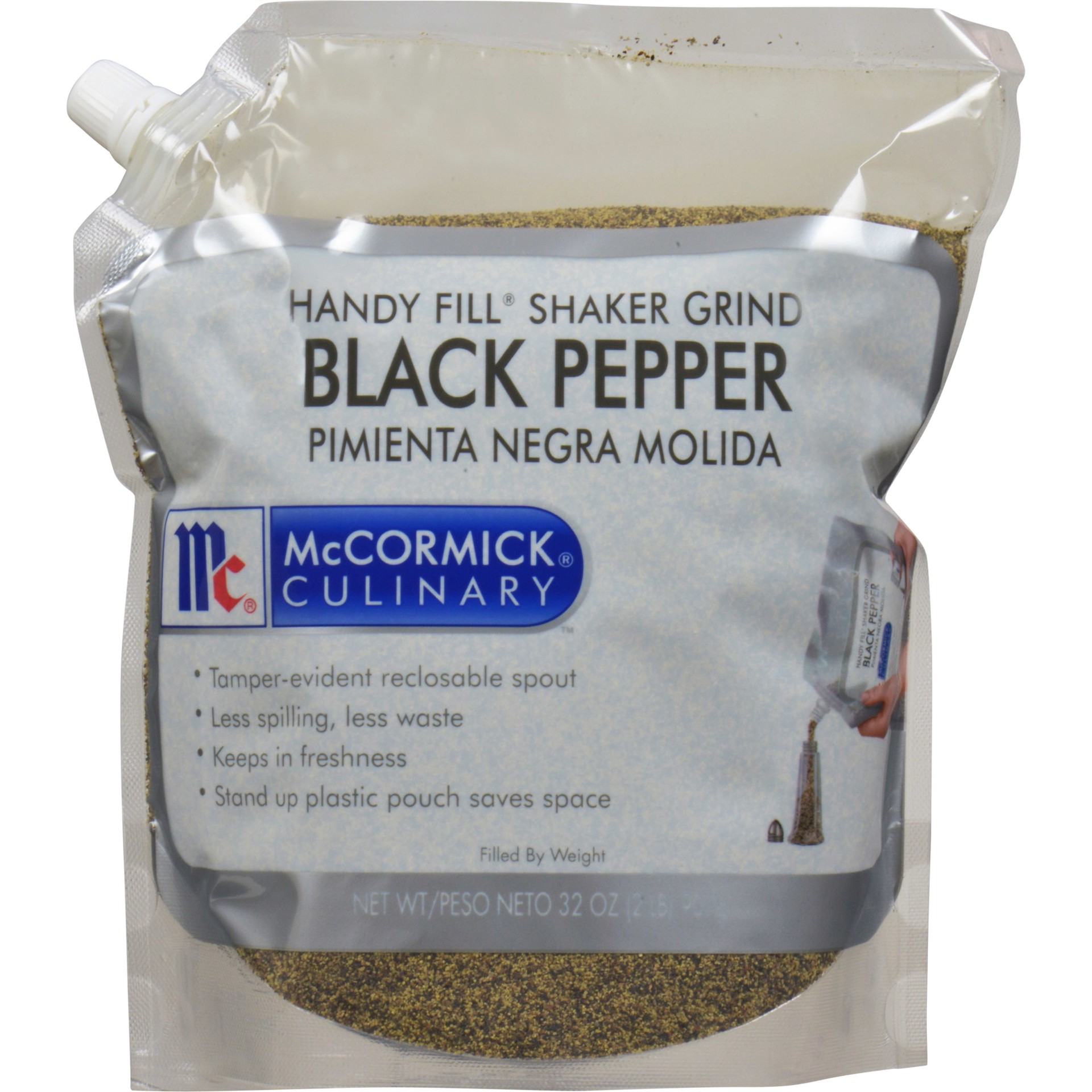 slide 1 of 5, McCormick Culinary Handy Fill Shaker Grind Black Pepper, 2 lb, 2 lb