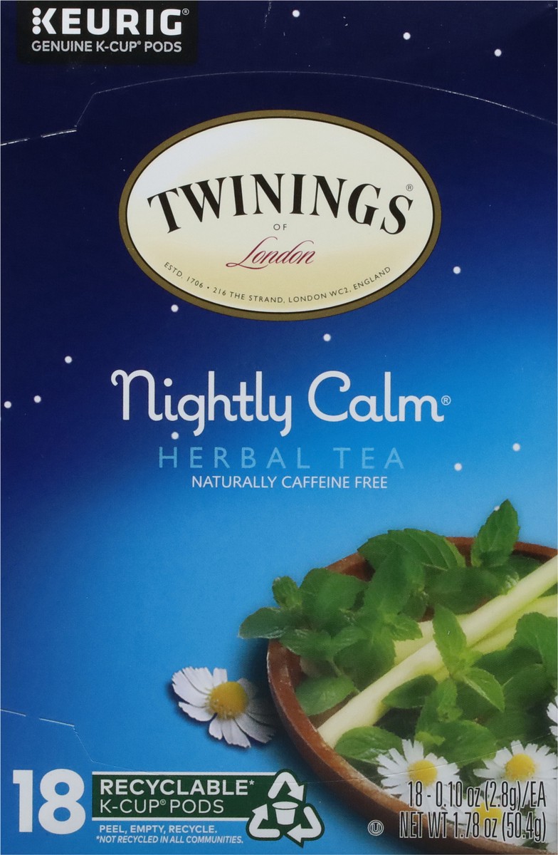 slide 8 of 14, Twinings Nightly Calm Herbal Tea 18 - 0.10 oz Pods, 18 ct