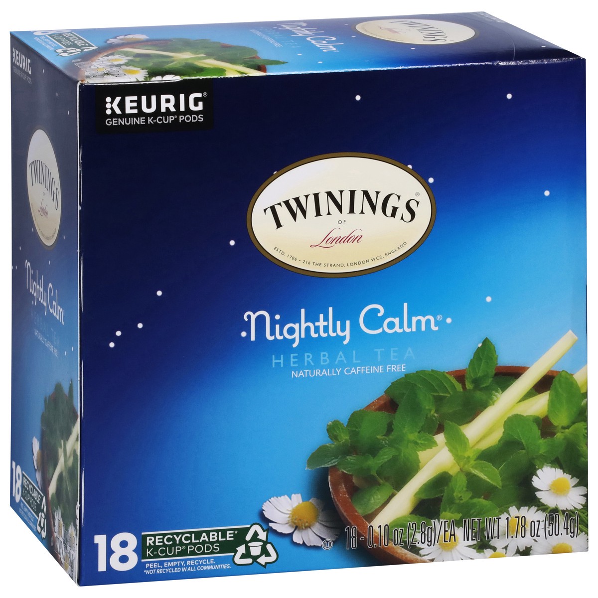 slide 9 of 14, Twinings Nightly Calm Herbal Tea 18 - 0.10 oz Pods, 18 ct