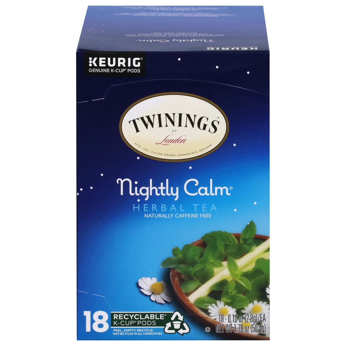 slide 1 of 14, Twinings Nightly Calm Herbal Tea 18 - 0.10 oz Pods, 18 ct