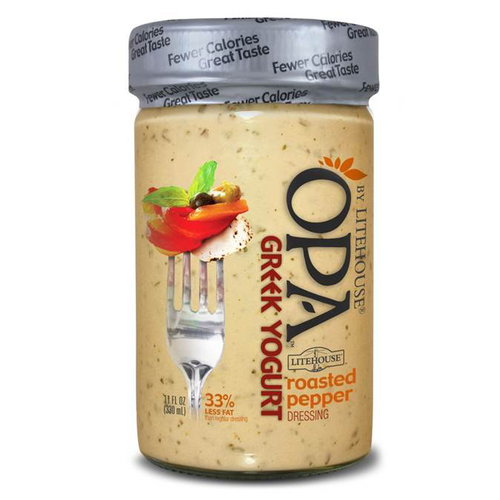 slide 1 of 1, Litehouse Opa Greek Yogurt Dressing, Roasted Pepper, 11 oz