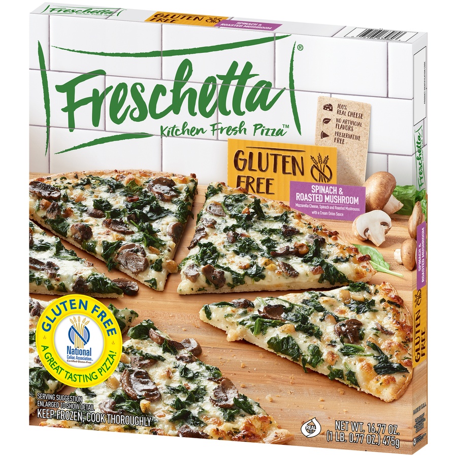 Freschetta Kitchen Fresh Pizza Gluten Free Spinach Roasted Mushroom ...