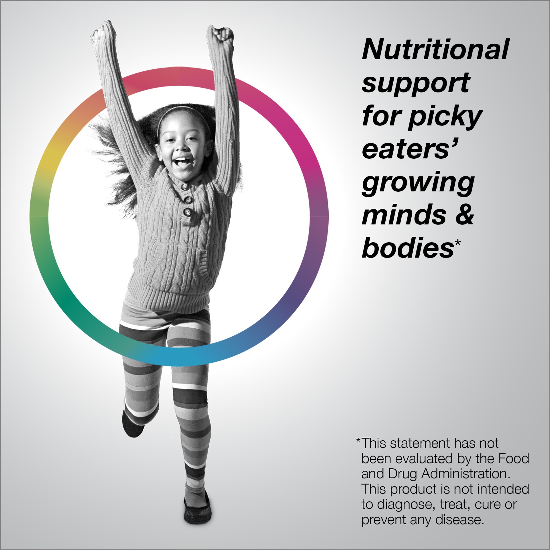 slide 4 of 5, Rainbow Light Nutri Stars Chewable Multivitamin for Kids, Pineapple Orange Flavor, 120 Count, 1 Bottle, 120 ct