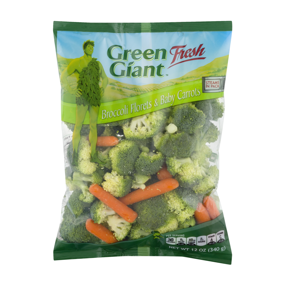 slide 1 of 1, Green Giant Broccoli Florets And Carrots, 12 oz