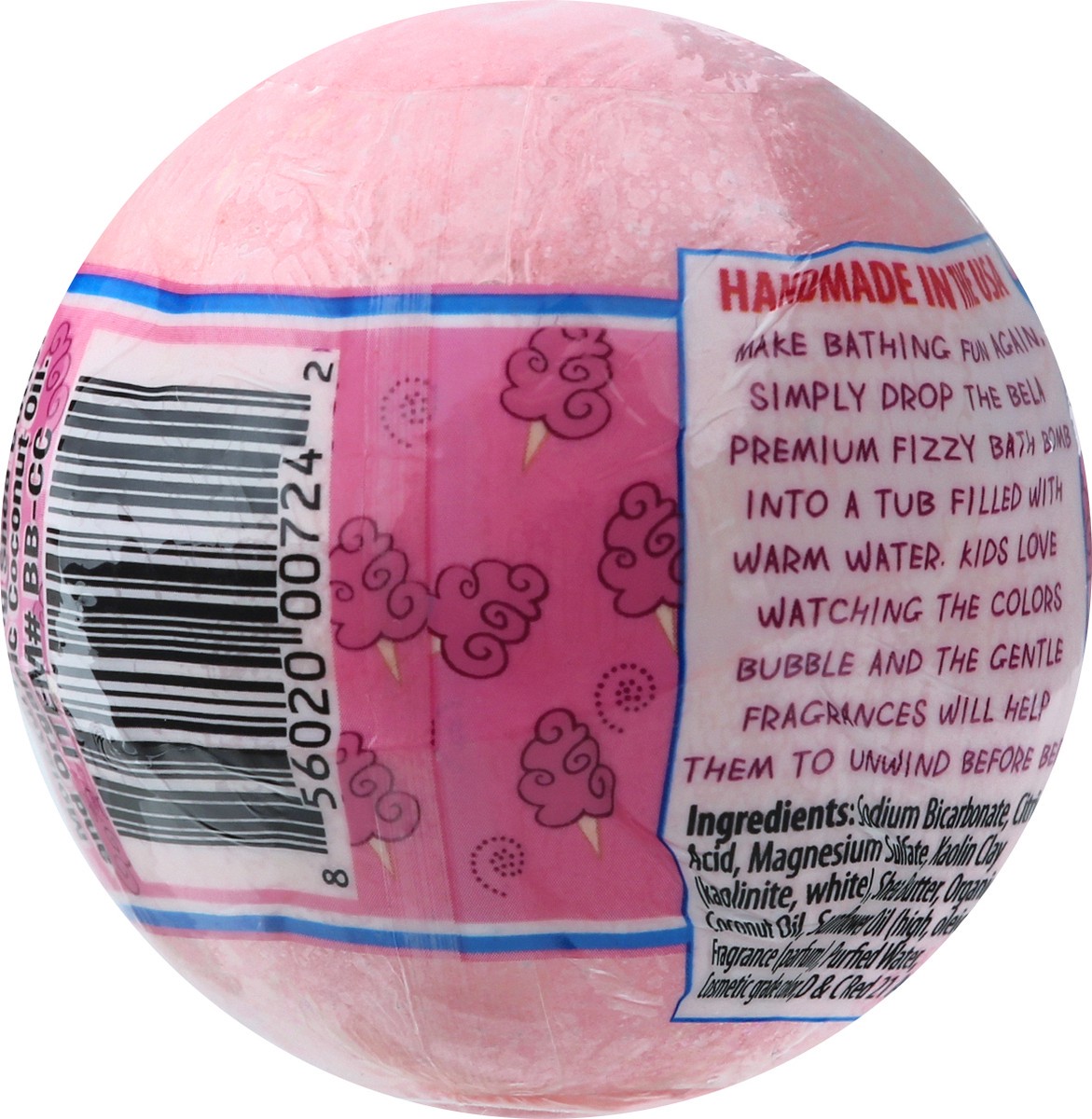 slide 3 of 9, Bela Premium Bath Bomb Cottn Candy, 4.5 oz