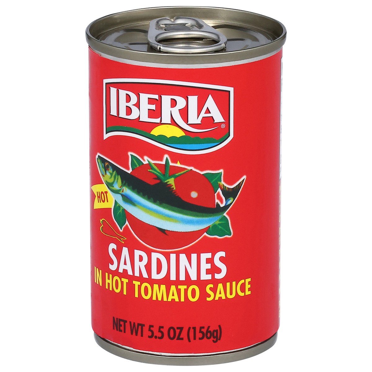 slide 3 of 14, Iberia Sardines in Hot Tomato Sauce, 5.5 oz