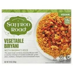 Saffron Road Frozen Entree Halal Vegetable Biryani Medium Heat - 10 Oz