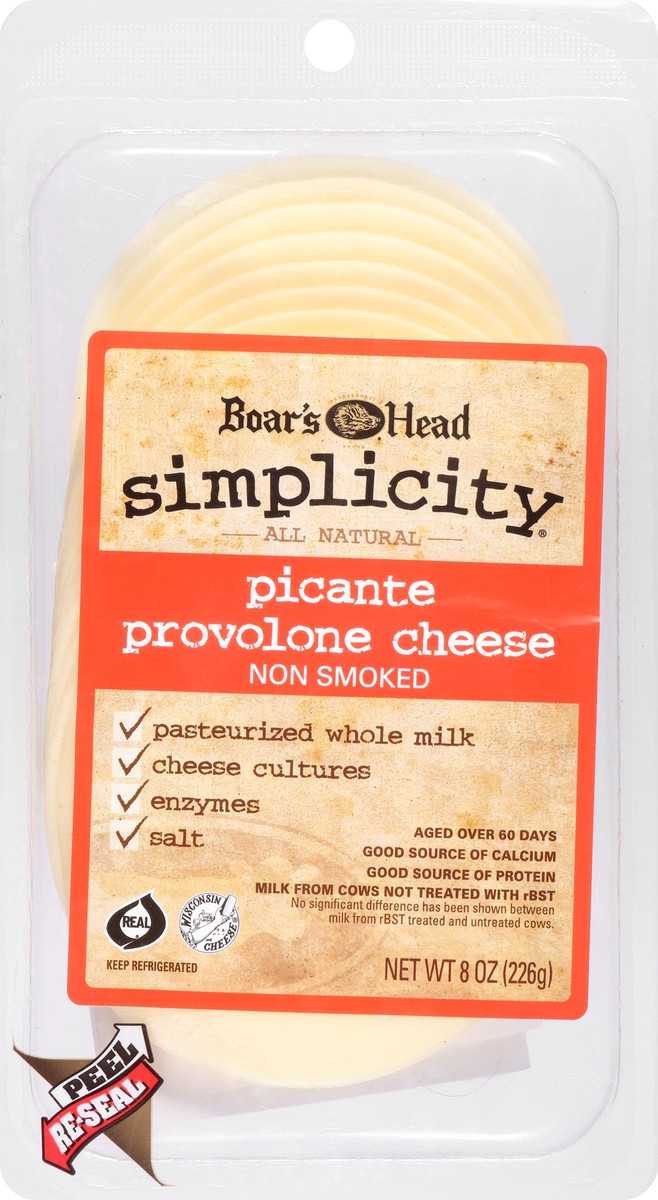 slide 6 of 9, Boar's Head Picante Provolone Cheese, 1 ct