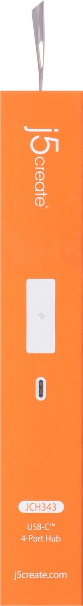 slide 5 of 9, j5create JCH343 USC-C 4-Port Hub 1 ea, 1 ct