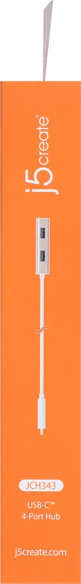 slide 8 of 9, j5create JCH343 USC-C 4-Port Hub 1 ea, 1 ct