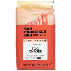 SF Bay Coffee Whole Bean Medium Roast Fog Chaser Coffee 2 lb