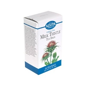 slide 1 of 1, Alvita Milk Thistle Caffeine Free Tea Bags, 24 ct