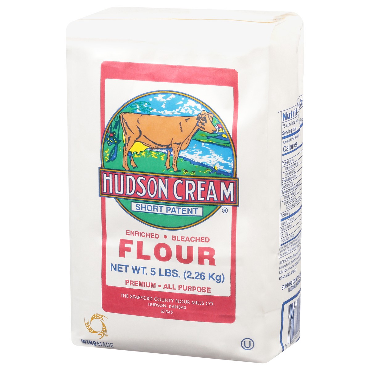 slide 5 of 13, Hudson Cream Short Patent Enriched Bleached Premium All Purpose Flour 5 lb, 5 lb
