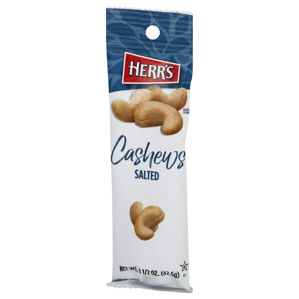 slide 8 of 9, Herr's Salted Cashews 1.5 oz, 1.5 oz