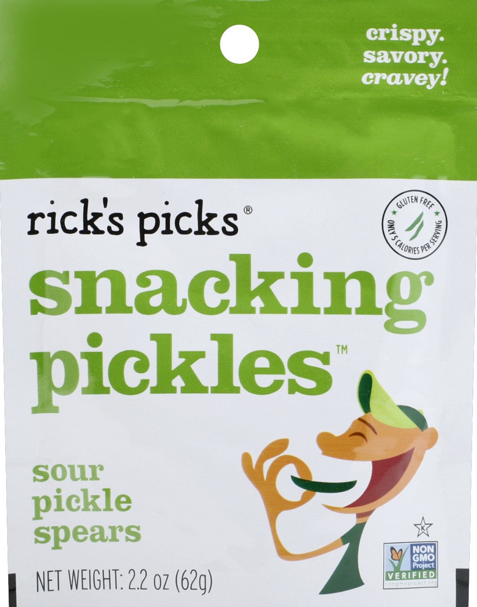 slide 3 of 6, Rick's Picks Sour Pickle Spears, 2.2 oz