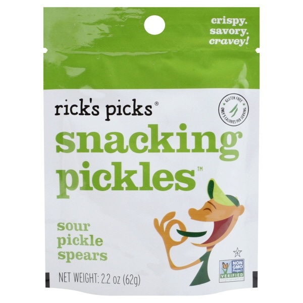 slide 1 of 1, Rick's Picks Snacking Pickles Sout Pickle Spears, 2.2 oz