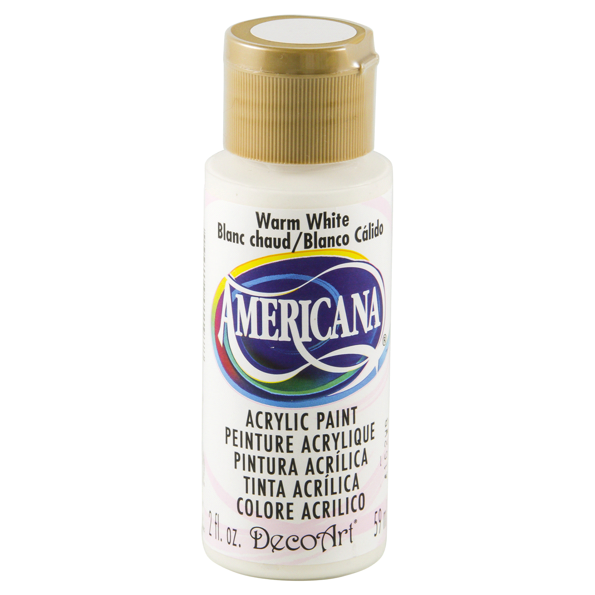 slide 1 of 4, Americana Acrylic Paint Warm White, 2 oz