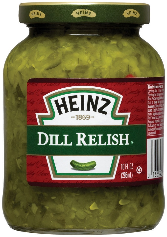 slide 1 of 1, Heinz Dill Relish Jar, 10 oz