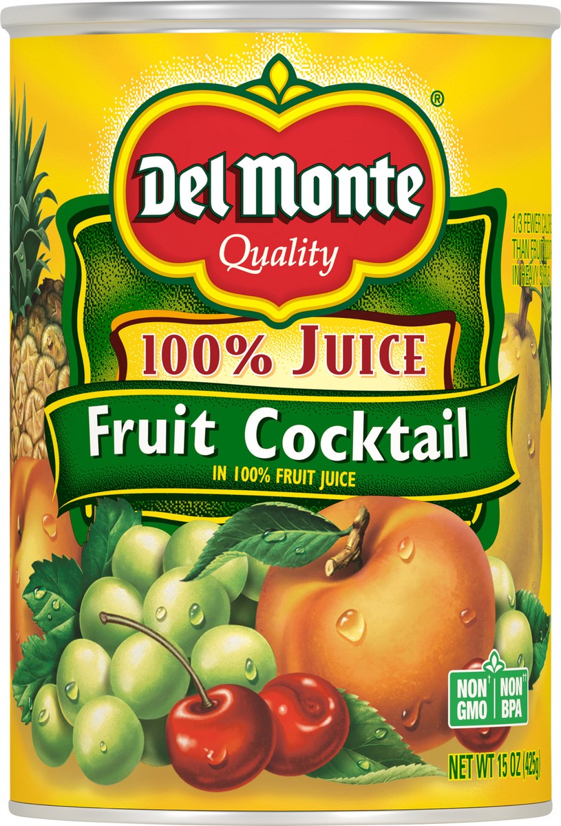 slide 6 of 7, Del Monte 100% Juice Fruit Cocktail 15 oz, 15 oz