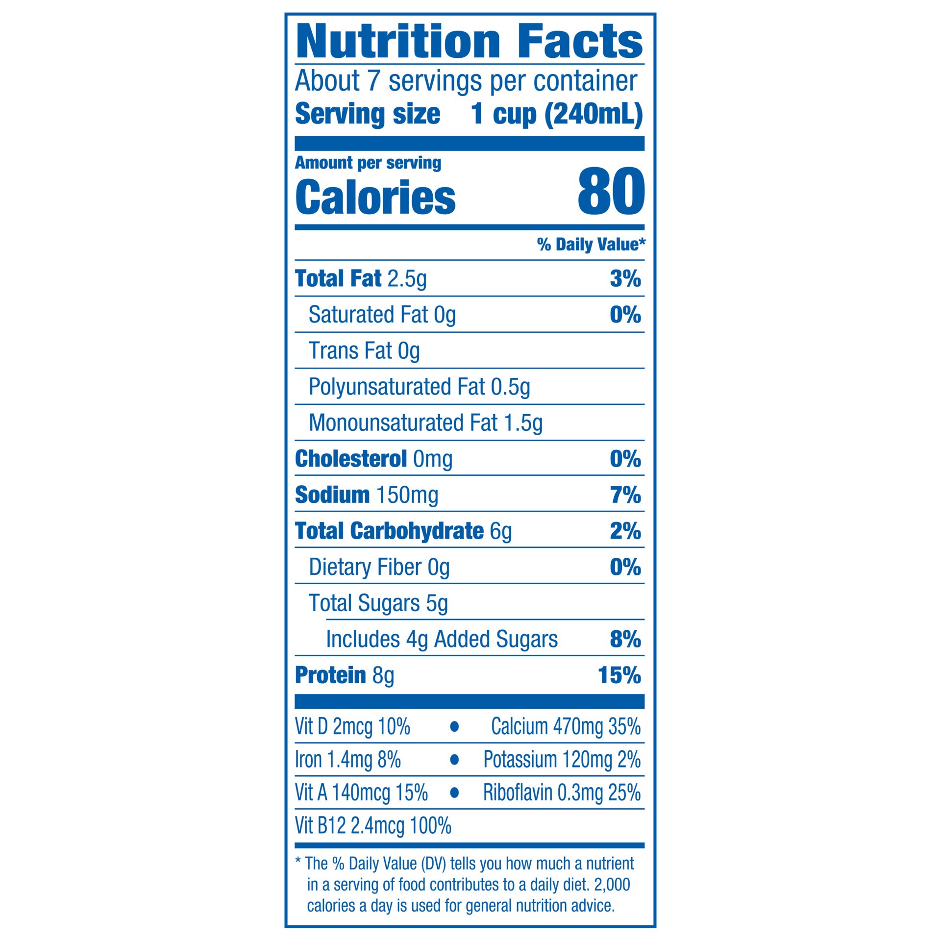 slide 2 of 5, Silk Original Protein Almond Milk, Dairy Free, Gluten Free, 59 FL OZ Carton, 59 fl oz