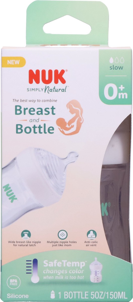 slide 6 of 9, Nuk Simply Natural Bottle, 5 oz, 1 ct