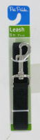 slide 1 of 1, Pet Pride Large Nylon Leash Black, 1 ct