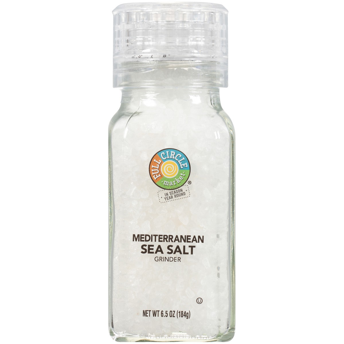 slide 2 of 9, Full Circle Market Mediterranean Sea Salt Grinder, 6.5 oz