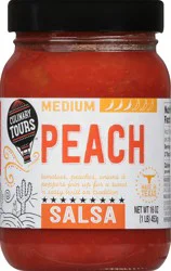 Culinary Tours Medium Peach Salsa 16 oz