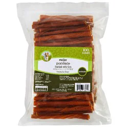 Meijer Porkhide Twist Sticks, 5, 100 Count