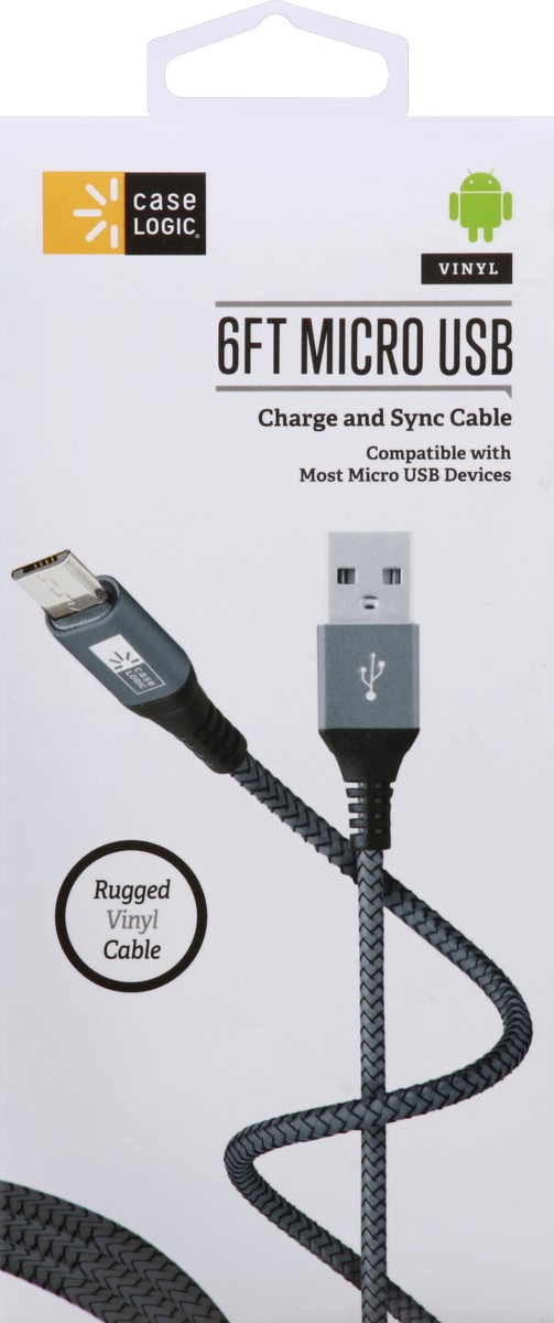 slide 4 of 4, Case Logic Charge and Sync Cable 1 ea, 1 ea