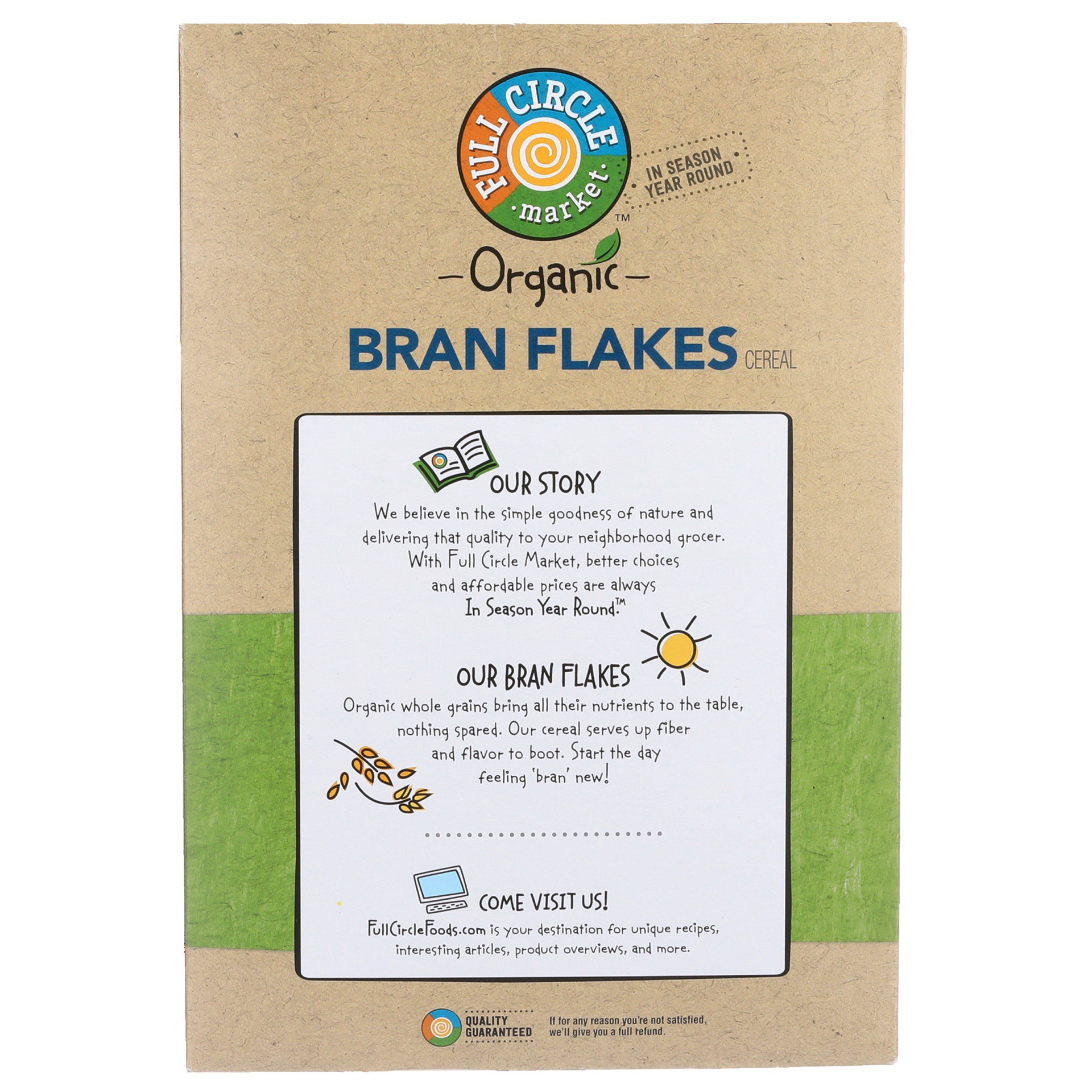 slide 4 of 6, Full Circle Market Organic Bran Flakes Cereal, 14 oz