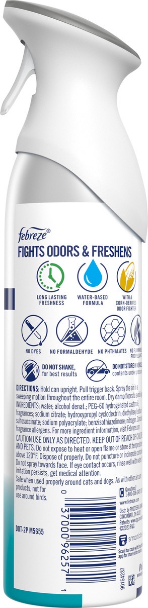 slide 2 of 3, Febreze Air Freshener Spray, Odor-Fighting Room Spray, Heavy Duty Crisp Clean Scent, 8.8oz, 1 Count, 8.8 oz
