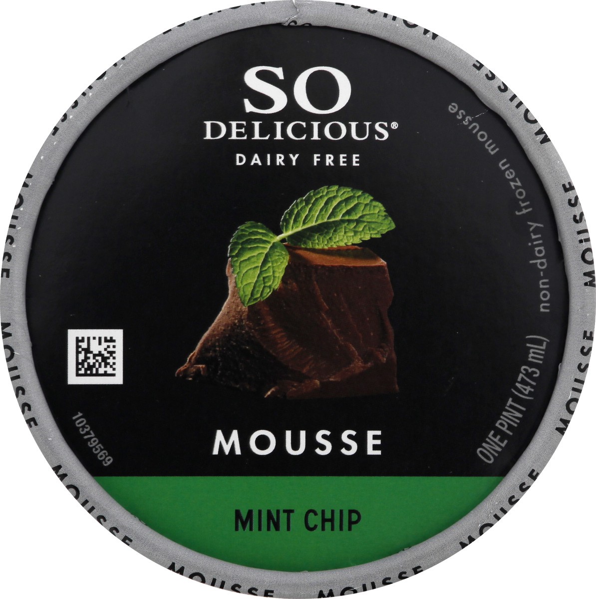 slide 4 of 8, So Delicious Dairy Free Coconut Milk Frozen Mousse, Mint Chip, Vegan, Non-GMO Project Verified, 1 Pint, 16 fl oz