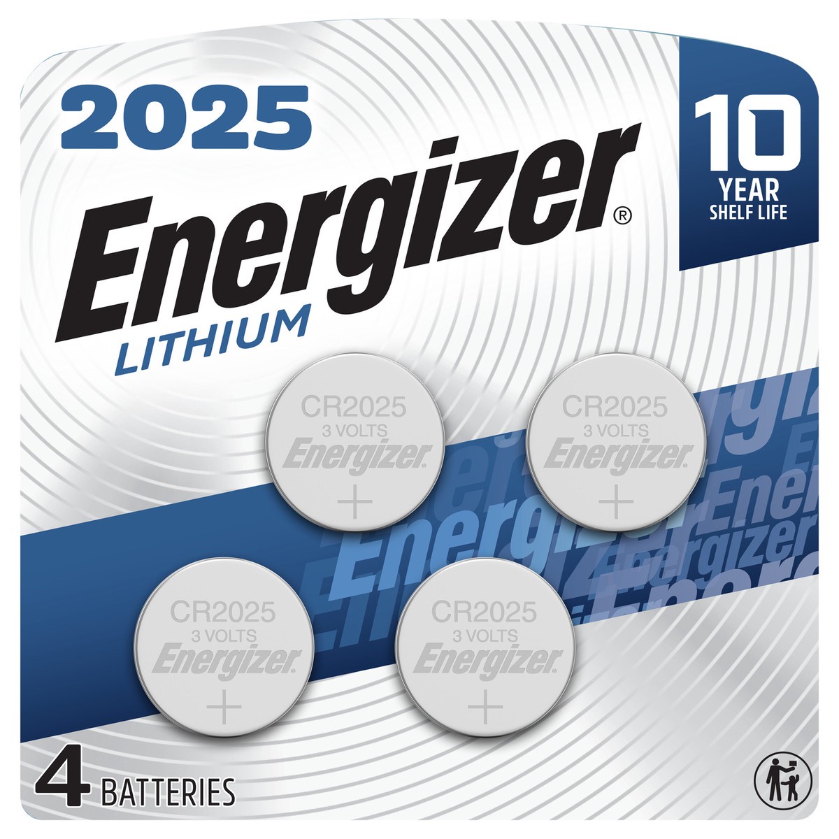 slide 1 of 3, Energizer 2025 Batteries (4 Pack), 4 ct