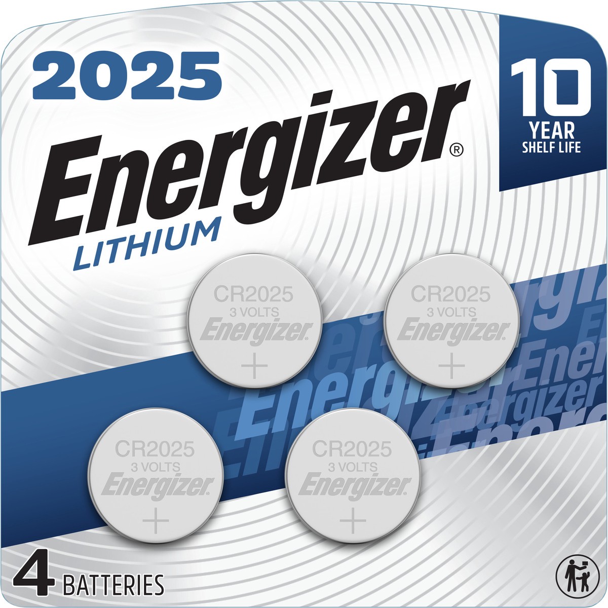 slide 3 of 3, Energizer 2025 Batteries (4 Pack), 4 ct