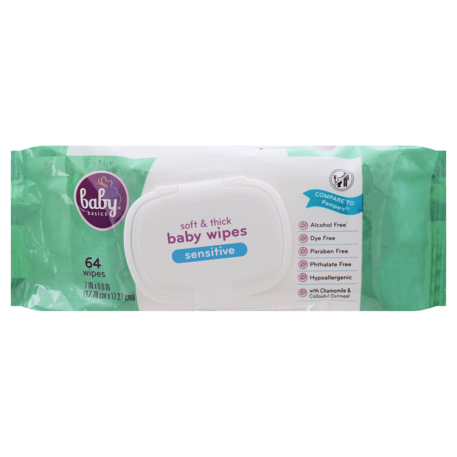 slide 1 of 1, Baby Basics Wipes, 1 ct