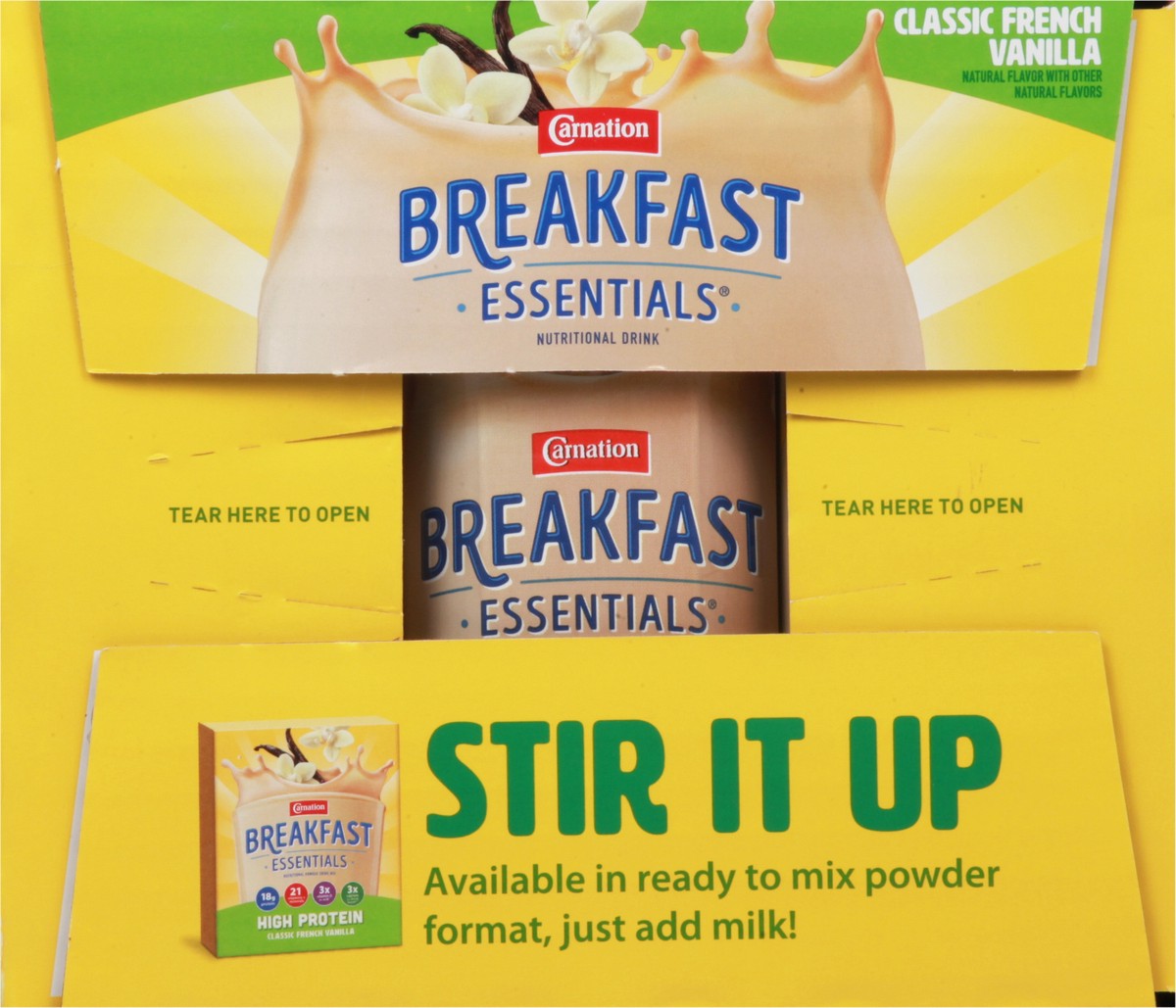slide 5 of 9, Carnation Breakfast Essentials Classic French Vanilla Nutritional Drink 12 - 8 fl oz Each, 12 ct