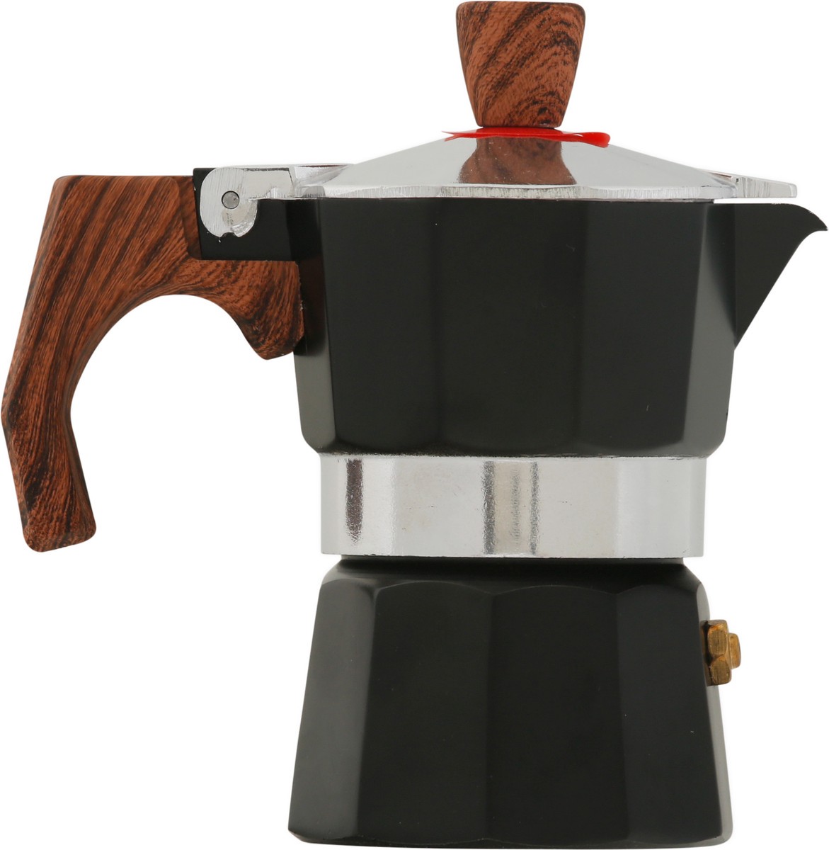 slide 8 of 9, HappiKloc 1 Cup Black Aluminum Espresso Maker 1 ea, 1 ct