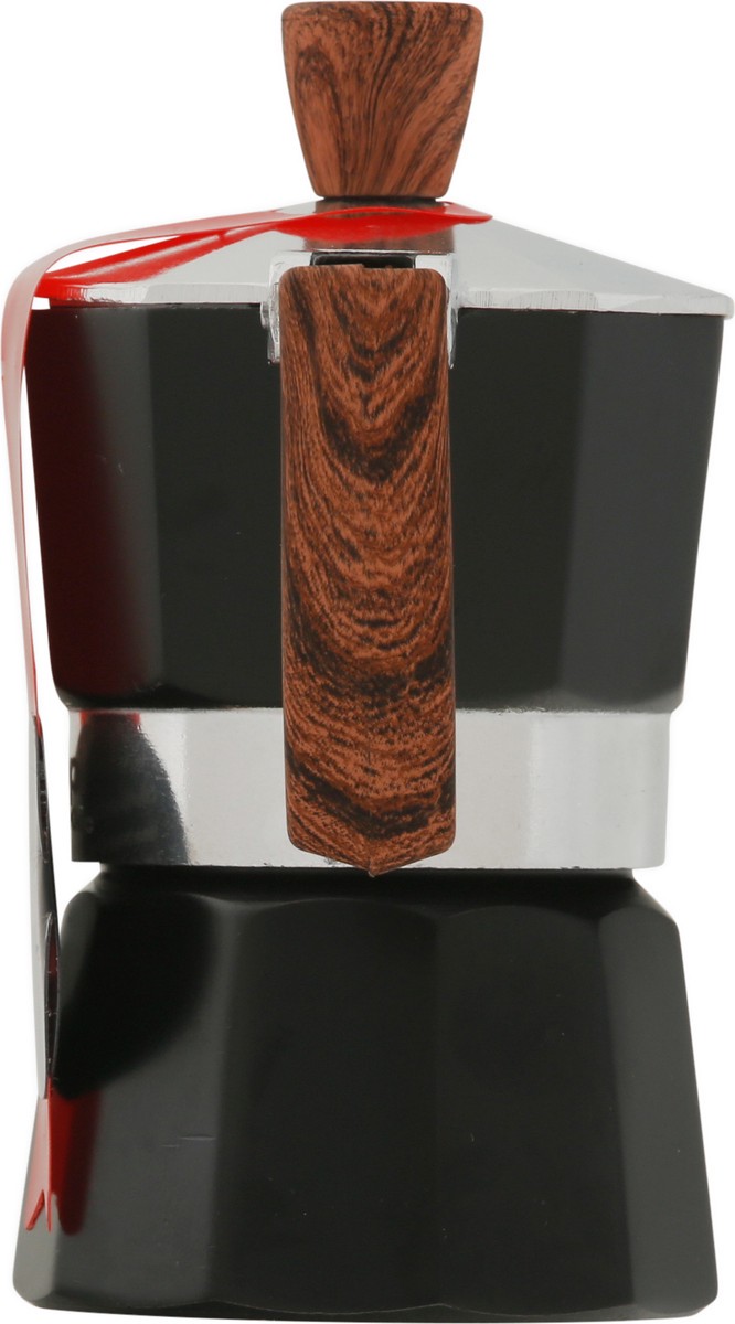 slide 3 of 9, HappiKloc 1 Cup Black Aluminum Espresso Maker 1 ea, 1 ct