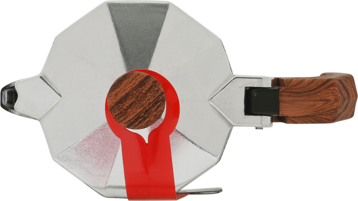 slide 2 of 9, HappiKloc 1 Cup Black Aluminum Espresso Maker 1 ea, 1 ct