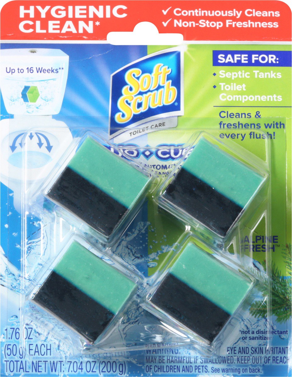 slide 7 of 9, Soft Scrub Alpine Fresh Toilet Cleaner Duo-Cubes, 4 ct