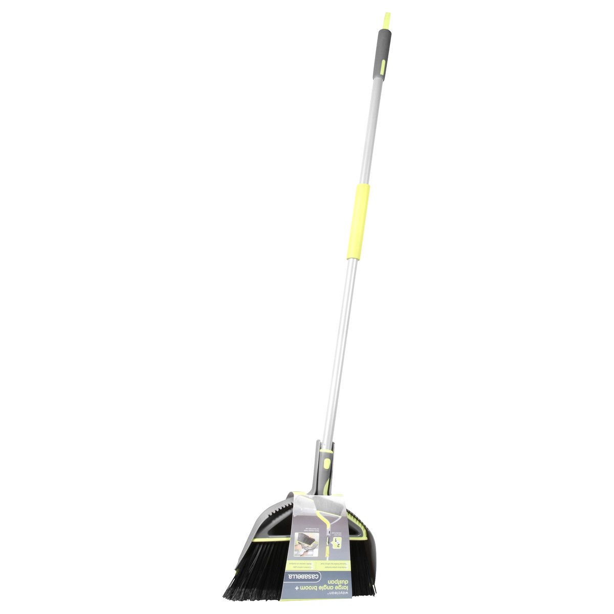 slide 3 of 9, Casabella Wayclean Deluxe Broom with Dustpan, 1 ct