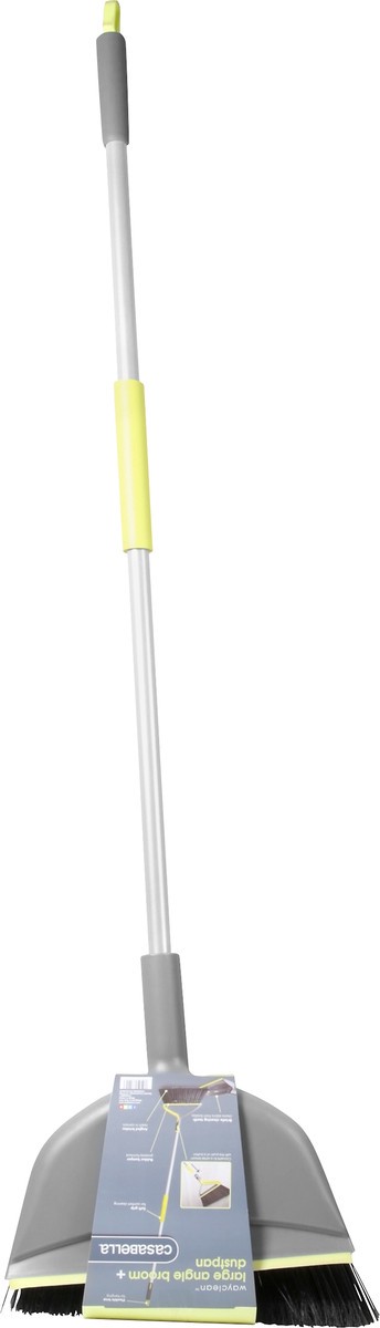 slide 5 of 9, Casabella Wayclean Deluxe Broom with Dustpan, 1 ct