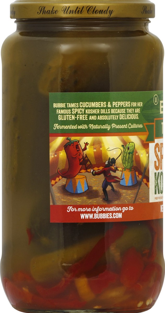 slide 4 of 6, BUBBIES Bubbie's Spicy Kosher Dill Pickles, 33 oz., 33 oz