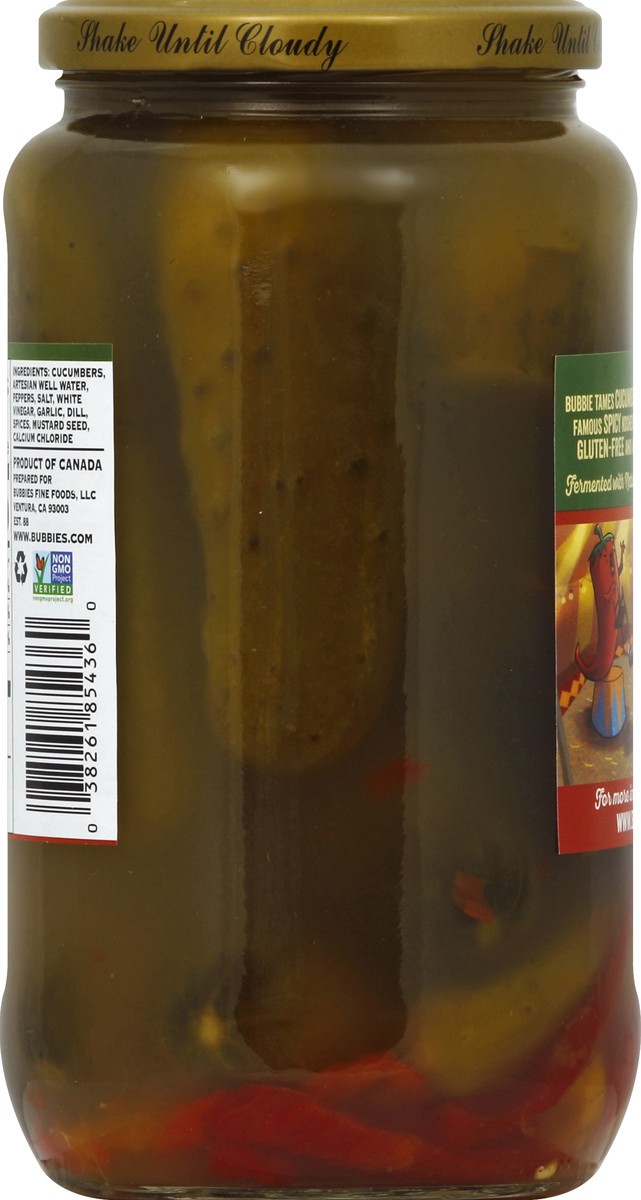 slide 3 of 6, BUBBIES Bubbie's Spicy Kosher Dill Pickles, 33 oz., 33 oz