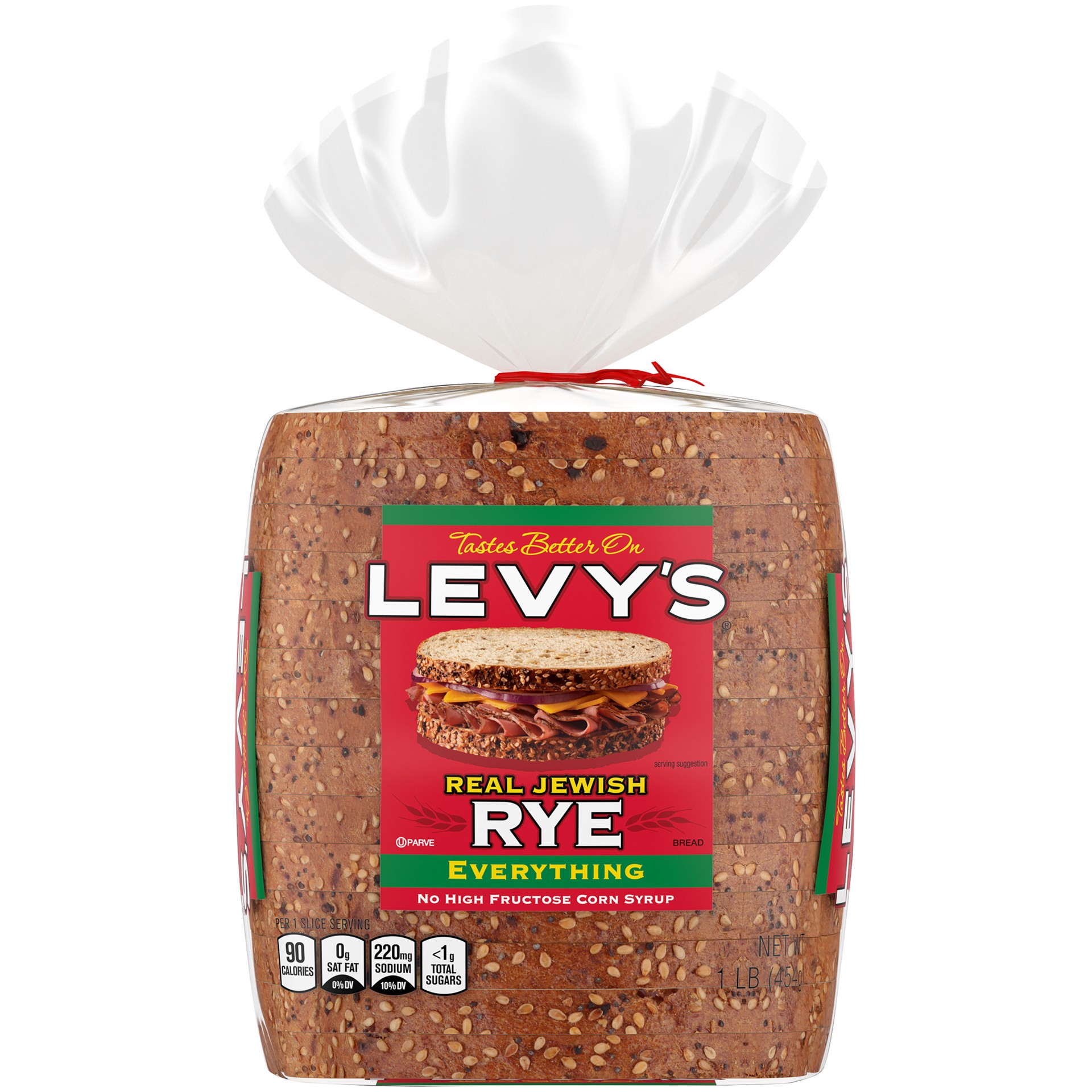 slide 1 of 5, Levys Real Jewish Rye Everything 16 Oz, 16 oz