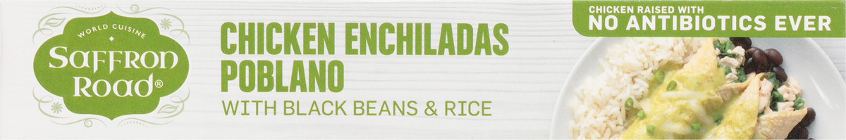 slide 6 of 13, Saffron Road Medium Chicken Enchiladas Poblano with Black Beans & Rice 10 oz, 10 oz