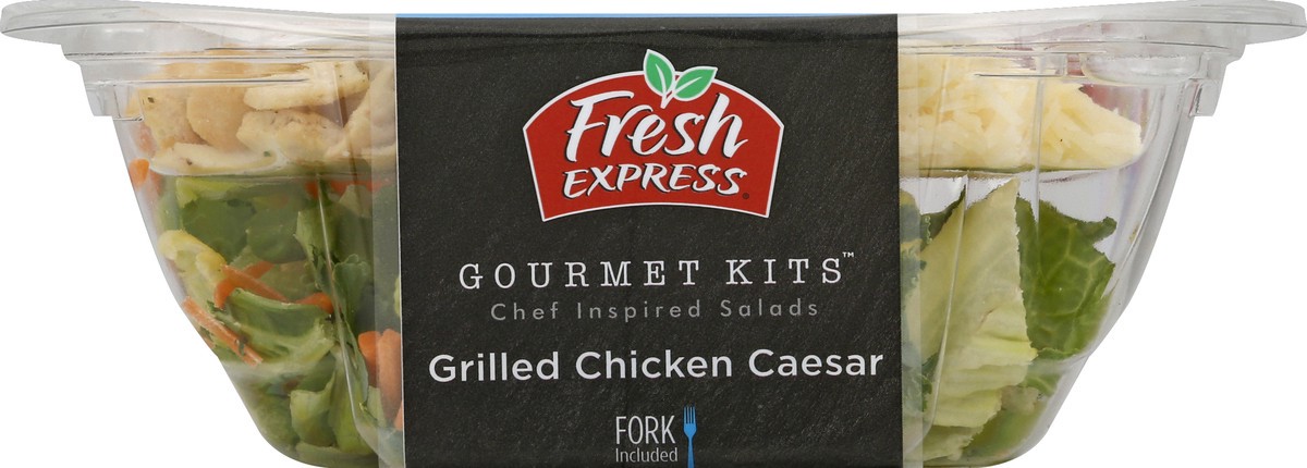 slide 1 of 10, Fresh Express Grilled Chicken Caesar 7 oz, 7 oz