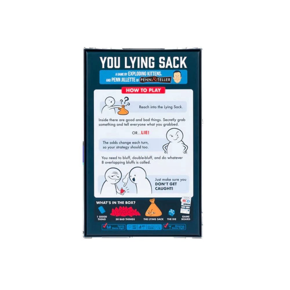slide 2 of 3, Exploding Kittens You Lying Sack Board Game, 1 ct